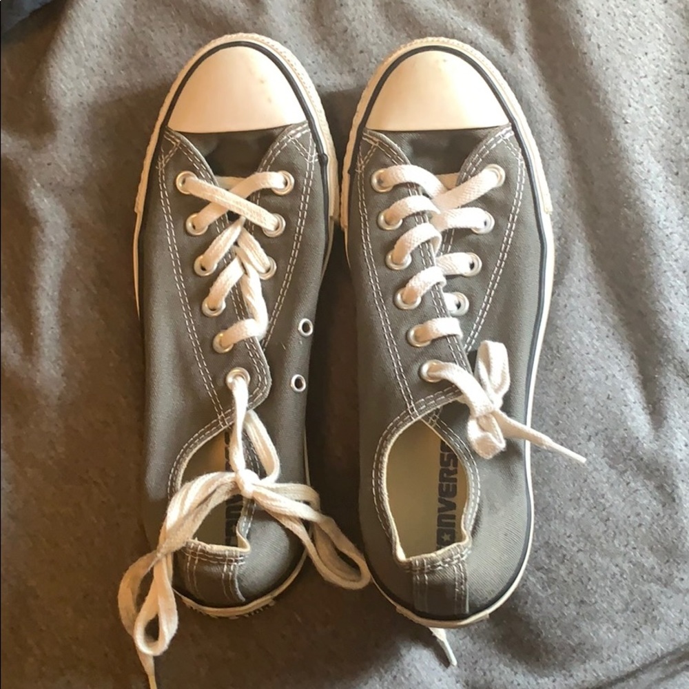 Grey Converse Chuck Taylor Sneakers